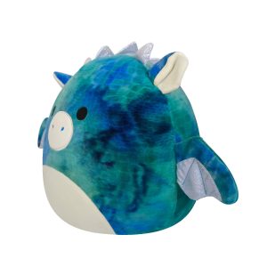 14-Inch Dominic the Blue Textured Dragon